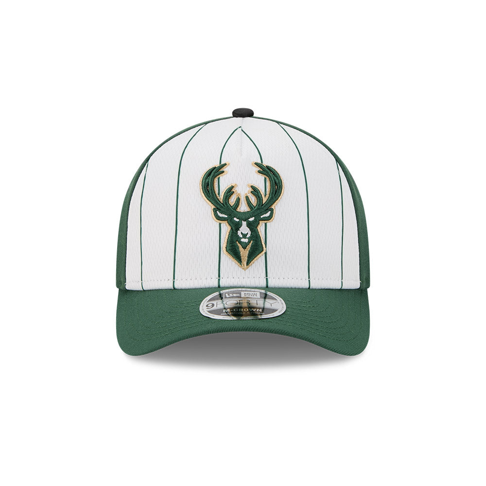 Milwaukee Bucks Hat - 2025 Tip-Off 9Forty M-Crown A-Frame Snapback Cap - New Era